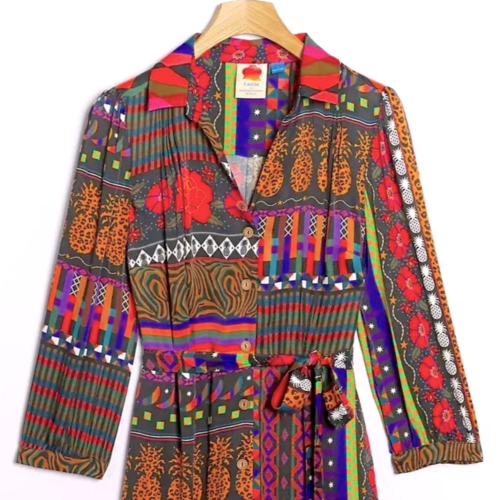 Anthropologie Farm Rio Wrap dress/T-shirt